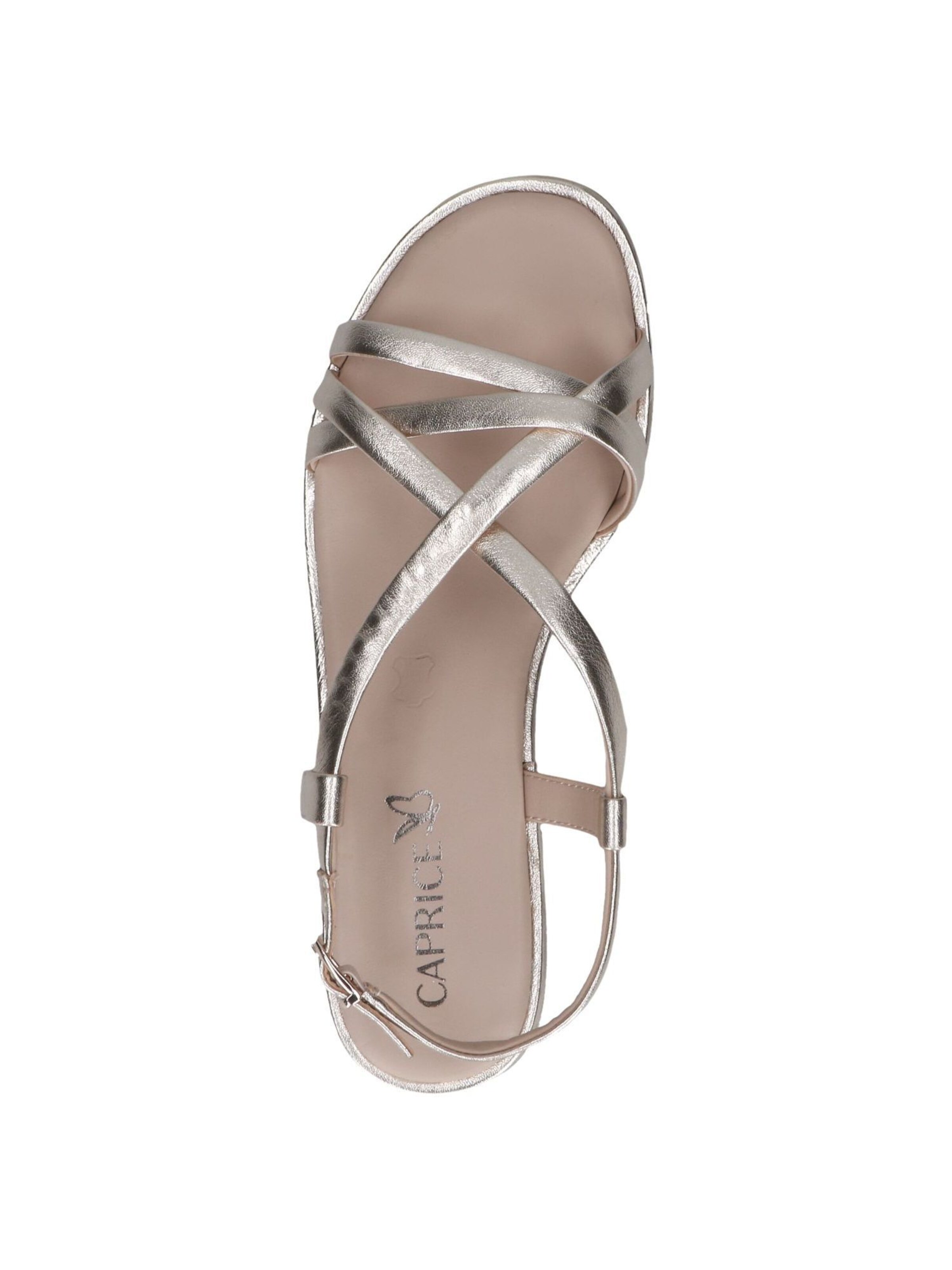 CAPRICE Strap Sandals in Gold