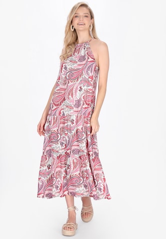 Robe d’été 'Festival' IZIA en rouge : devant