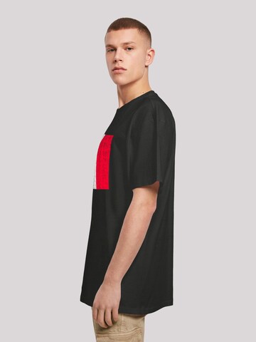 F4NT4STIC Shirt 'France Frankreich Flagge distressed' in Zwart