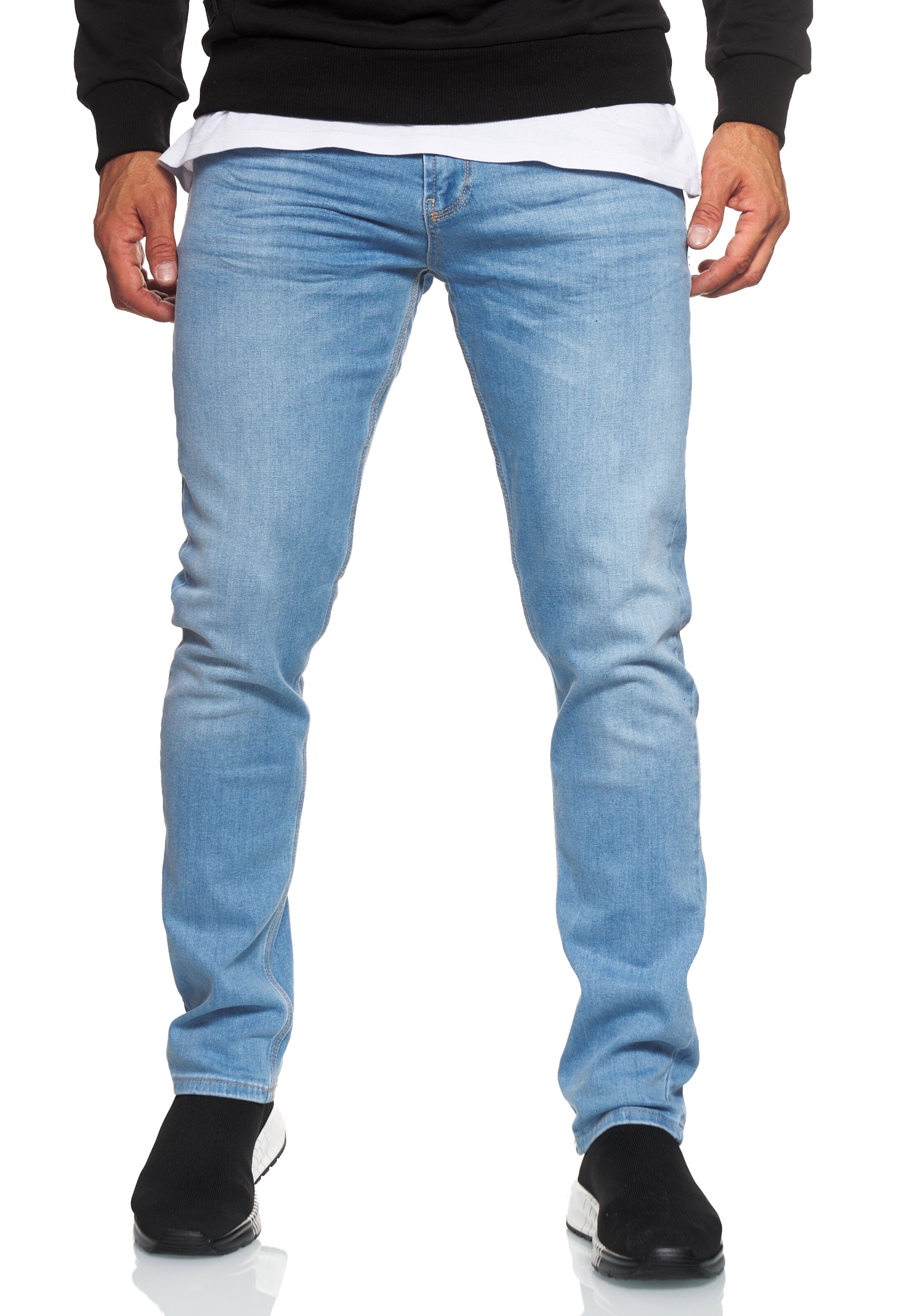 Rusty Neal Slimfit Jeans 'MELVIN' in Blauw: voorkant