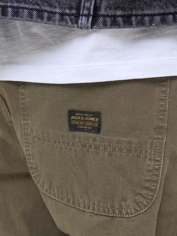 JACK & JONES Wide Leg Hose 'JPSTALEX EMBER' in Grau