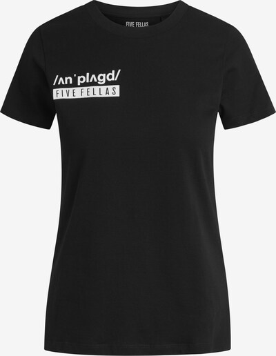 Five Fellas T-shirt 'Chloe' in schwarz / weiß, Produktansicht