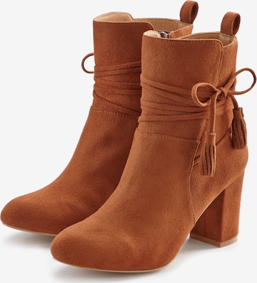 LASCANA Ankle Boots in Brown