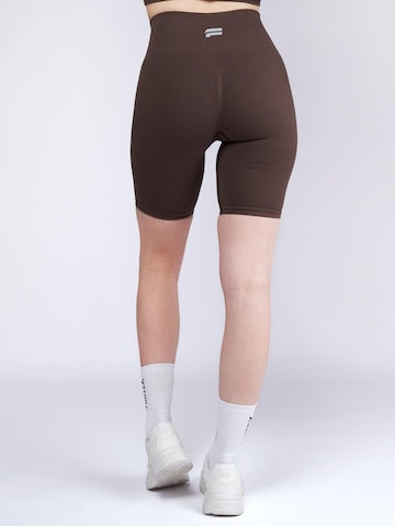 Skinny Leggings 'Essential Seamless Shorts' Fortex Fitness en marron