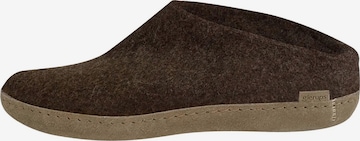 Glerups Hausschuh 'Honey' in Braun: Vorderseite