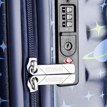 American Tourister Trolley 'Wavebreaker' in Blau