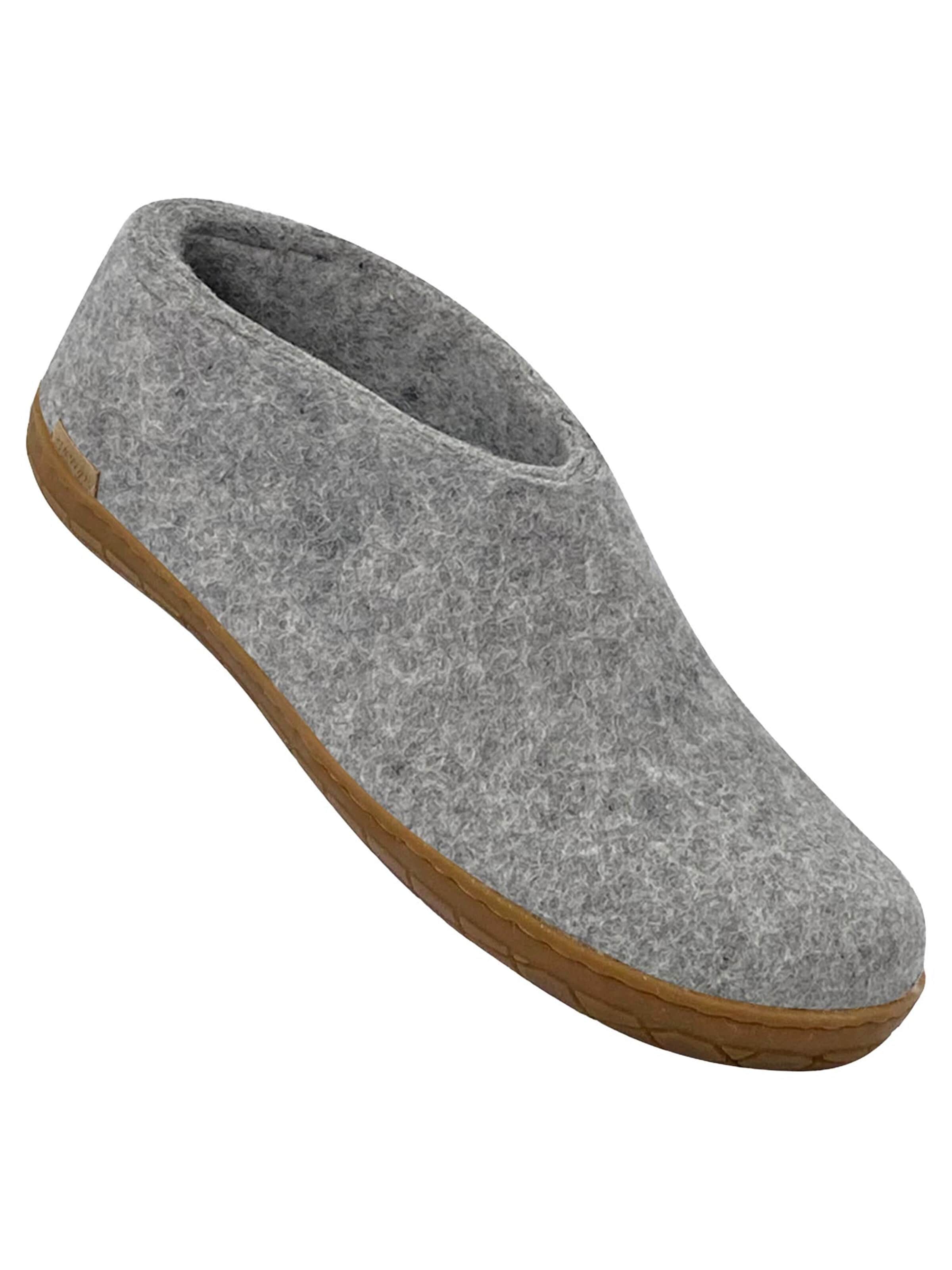 Pantoufle 'Kautschuksohle' Glerups en gris