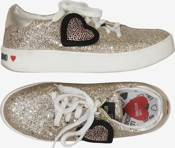 Love Moschino Sneaker 39 in Gold: Vorderseite