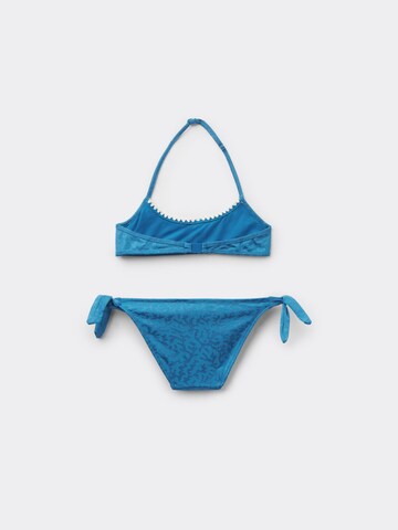 CALZEDONIA Bralette Bikini 'Sea Corals' in Blue
