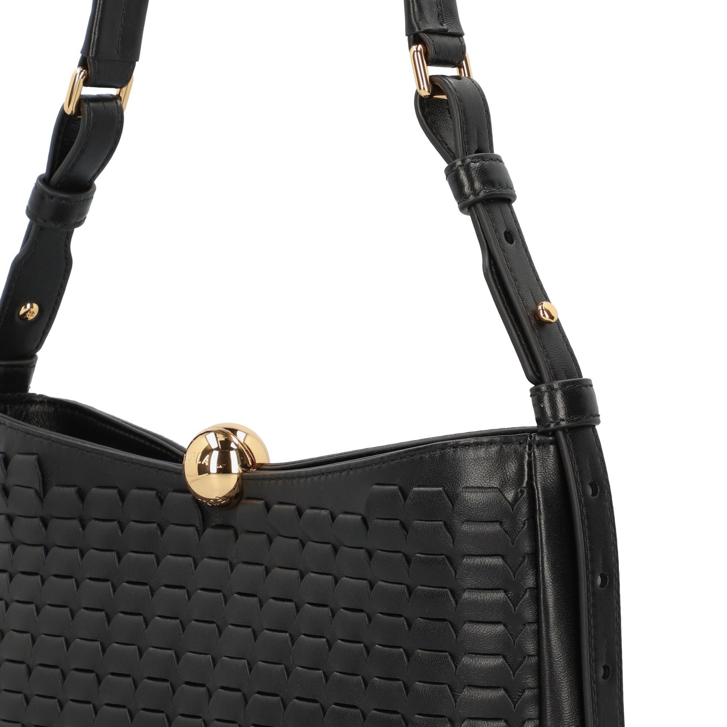 FURLA Schultertasche 'Sfera Soft' in Schwarz