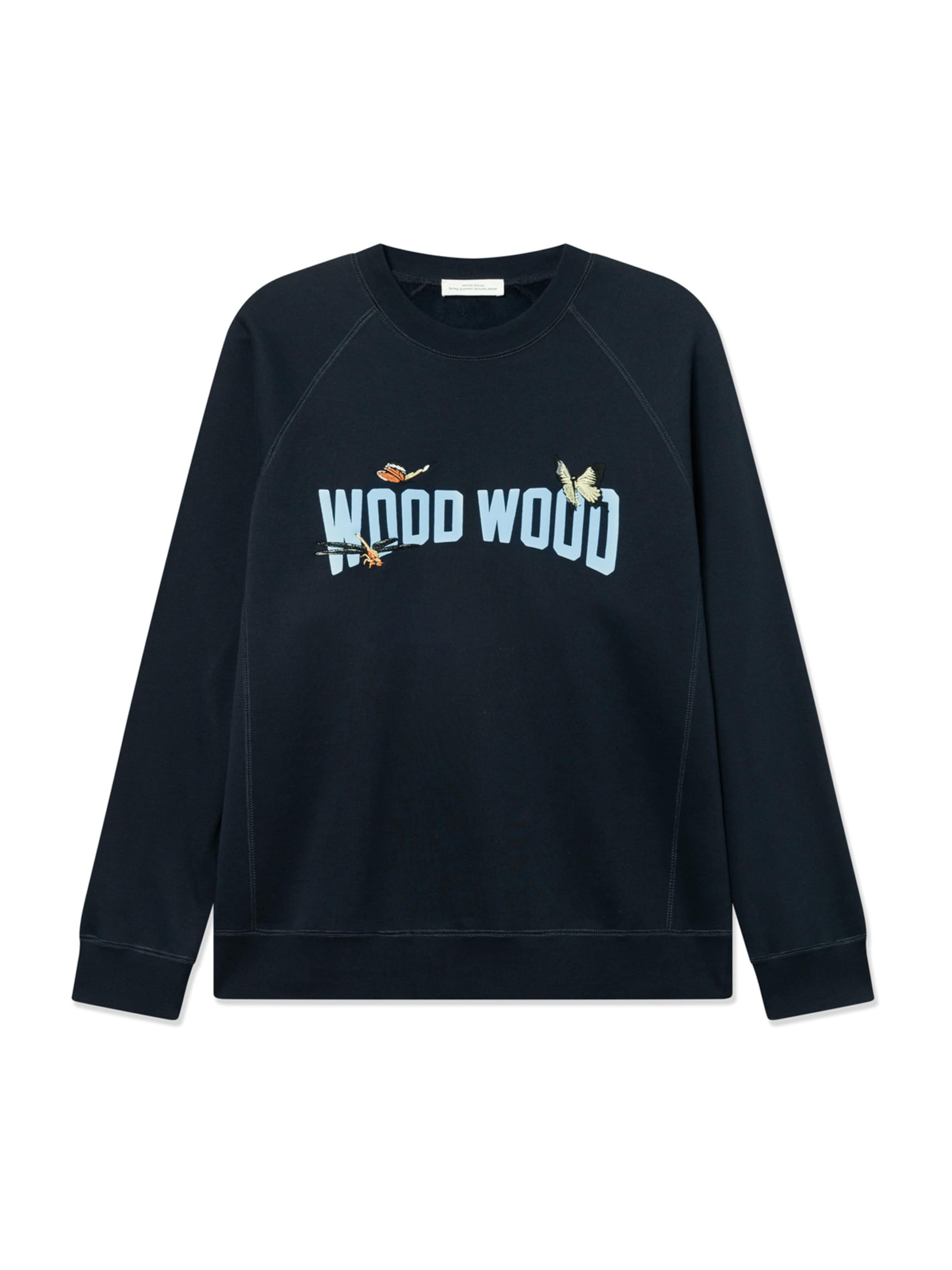 Sweat-shirt 'WWHester' WOOD WOOD en bleu : devant