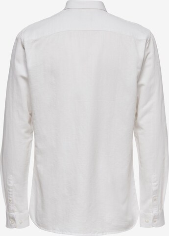 Only & Sons Regular fit Button Up Shirt 'Arlo' in White