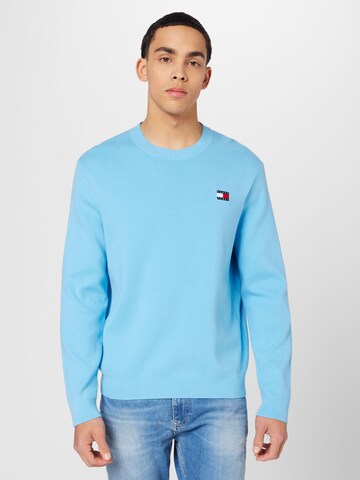 Pull-over Tommy Jeans en bleu : devant