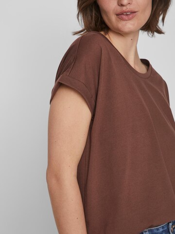 VILA T-Shirt 'DREAMERS' in Braun