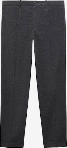 MANGO MAN Slim fit Pleat-Front Pants 'Cupid' in Grey: front