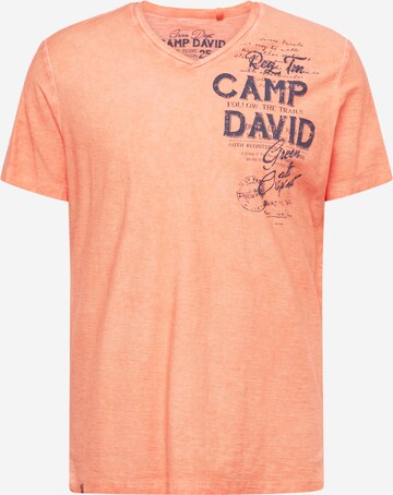 CAMP DAVID Tričko – oranžová: přední strana
