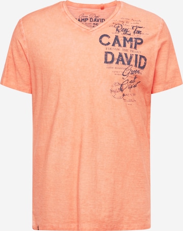 CAMP DAVID T-shirt i orange: framsida