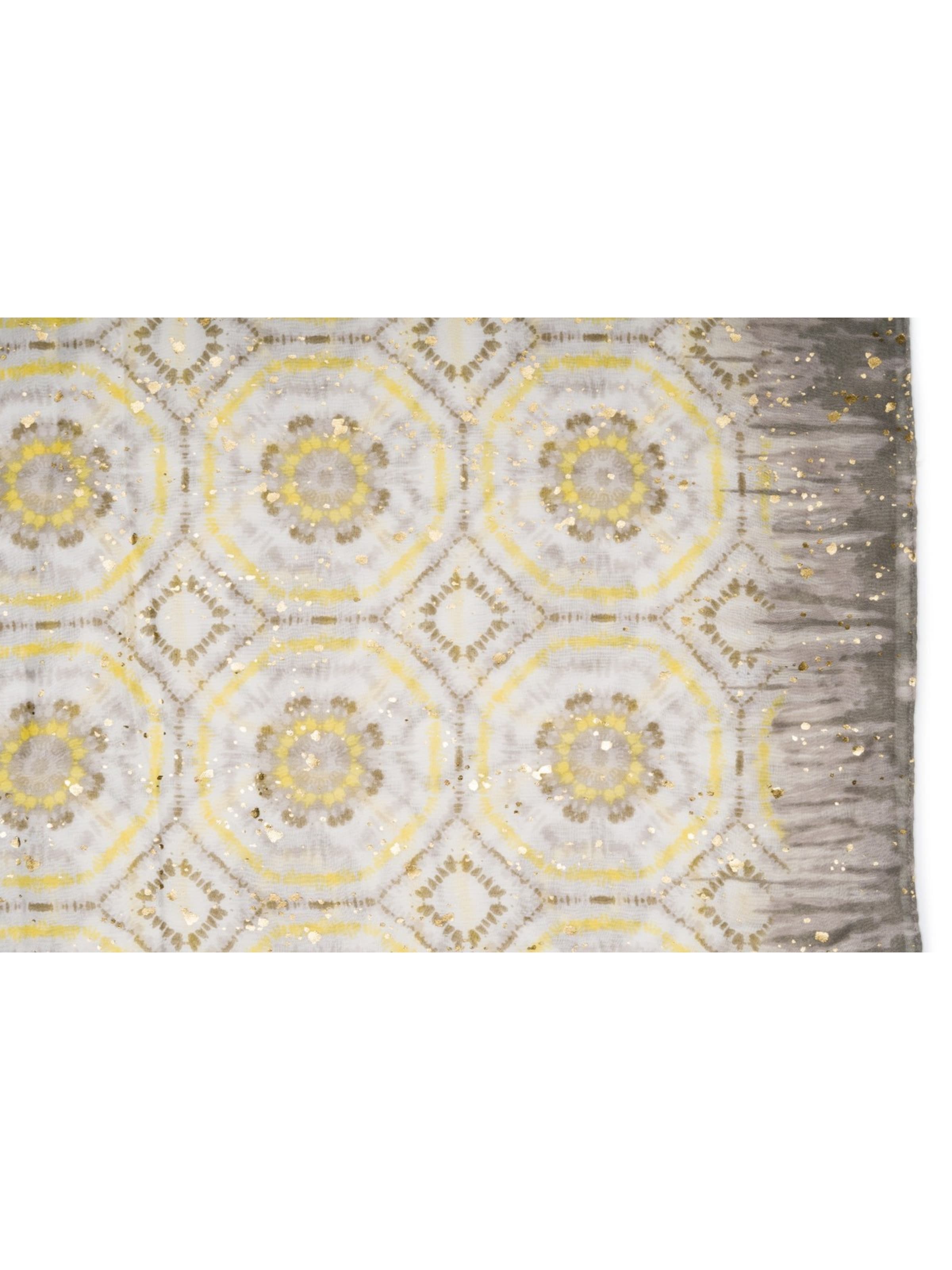 styleBREAKER Schal 'Schal mit Batik Muster Metallic'‌‌ in Grau