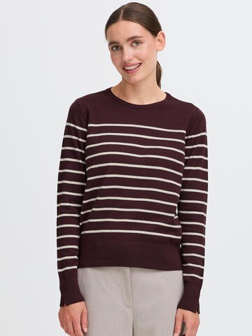 Pullover 'OXFKEANA' di Oxmo in marrone: frontale