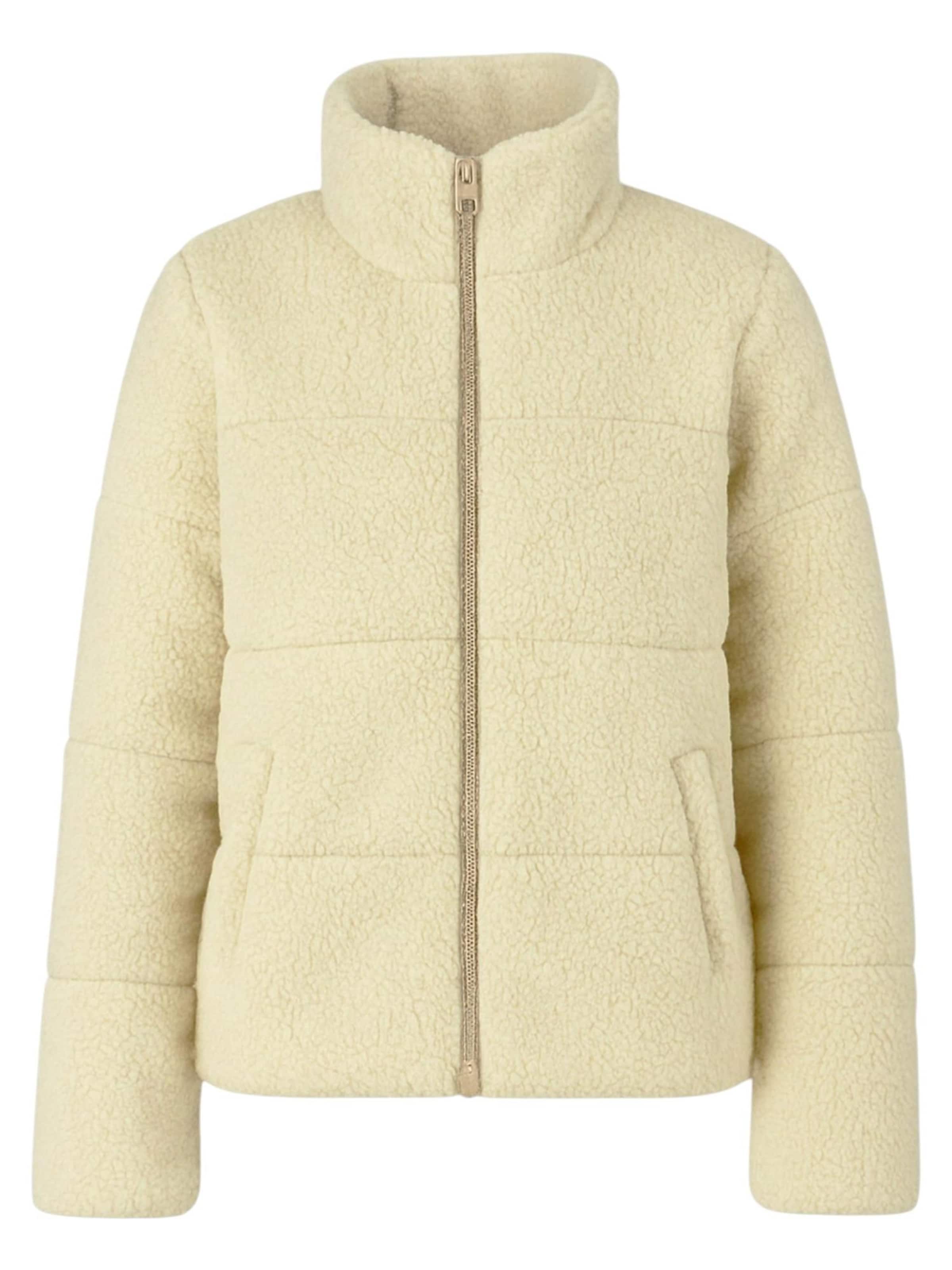 fashionshowcase - Chaqueta de invierno 'TeddyCharm' en beige: frente