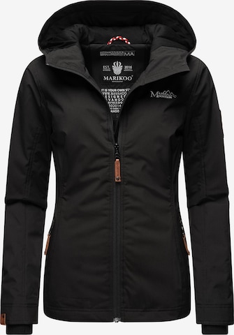 MARIKOO Between-Season Jacket 'Brombeere' in Black: front