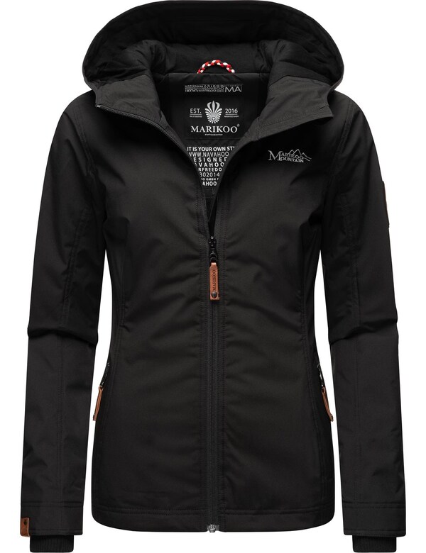 MARIKOO Between-Season Jacket 'Brombeere' in Black