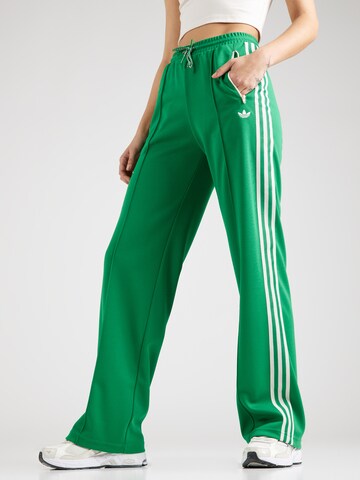ADIDAS ORIGINALS Szeroka nogawka Spodnie 'Adicolor 70S Montreal' w kolorze zielony: przód