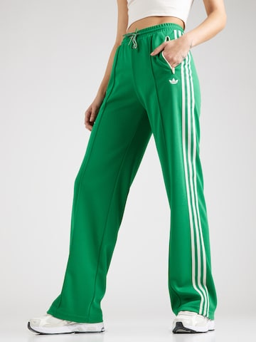 ADIDAS ORIGINALS Wide leg Παντελόνι 'Adicolor 70S Montreal' σε πράσινο: μπροστά