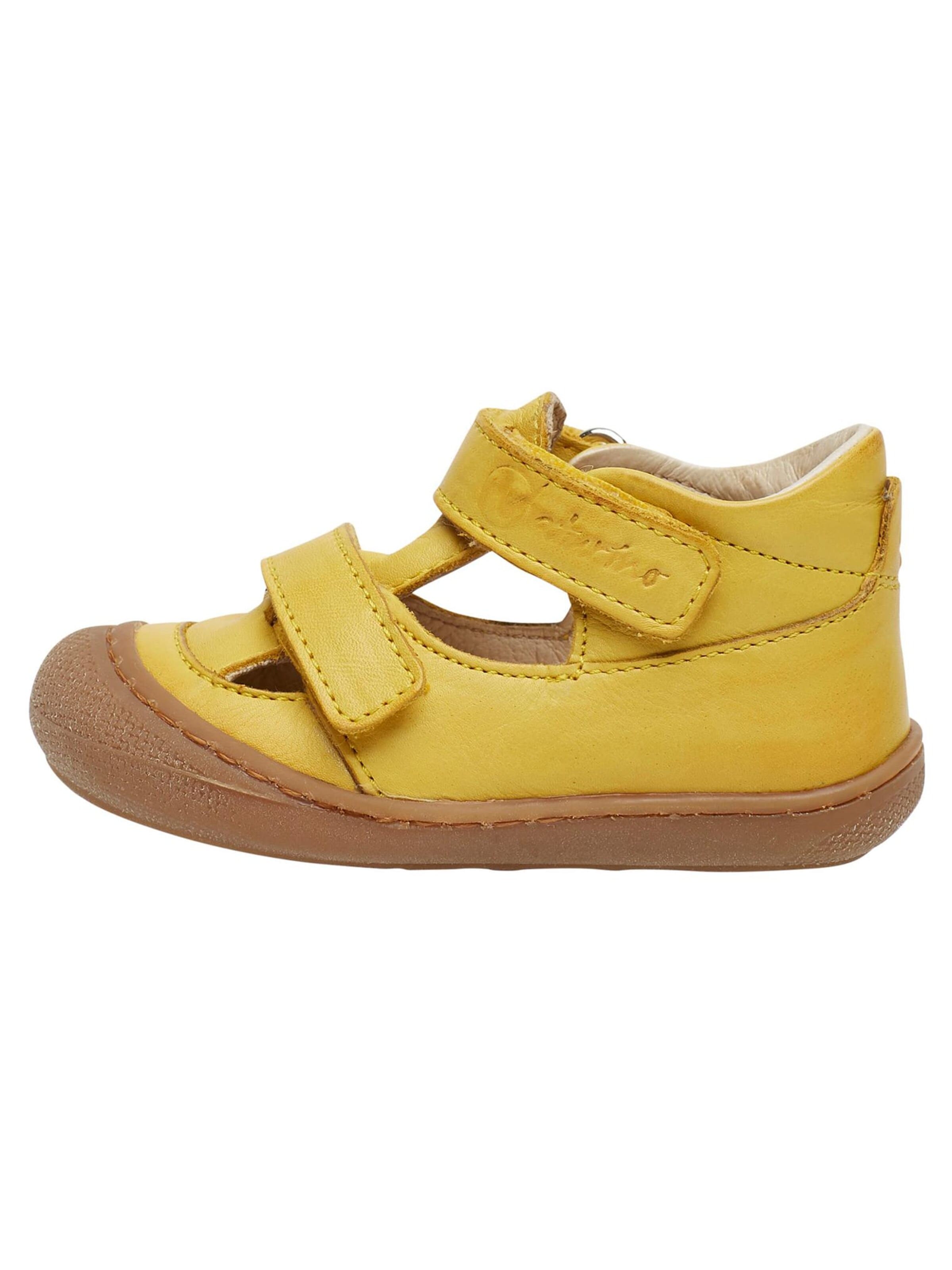 NATURINO Open shoes 'PUFFY' in Yellow: front