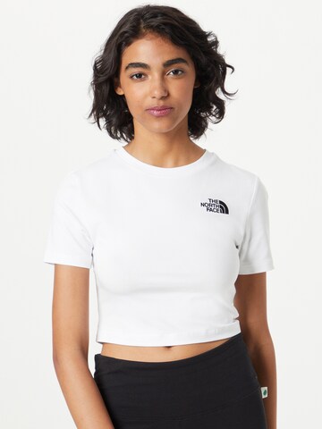 THE NORTH FACE T-shirt i vit: framsida