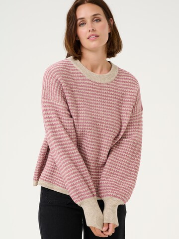 Kaffe Sweater 'KA Ellery' in Pink: front