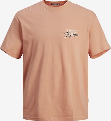 JACK & JONES Тениска 'ARUBA' в оранжево: отпред