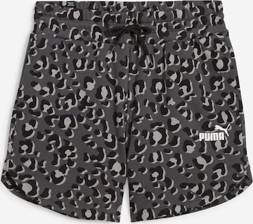 PUMA - regular Pantalón deportivo 'ESS+' en negro: frente