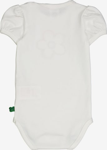 Barboteuse / body 'Kurzarm' Fred's World by GREEN COTTON en blanc