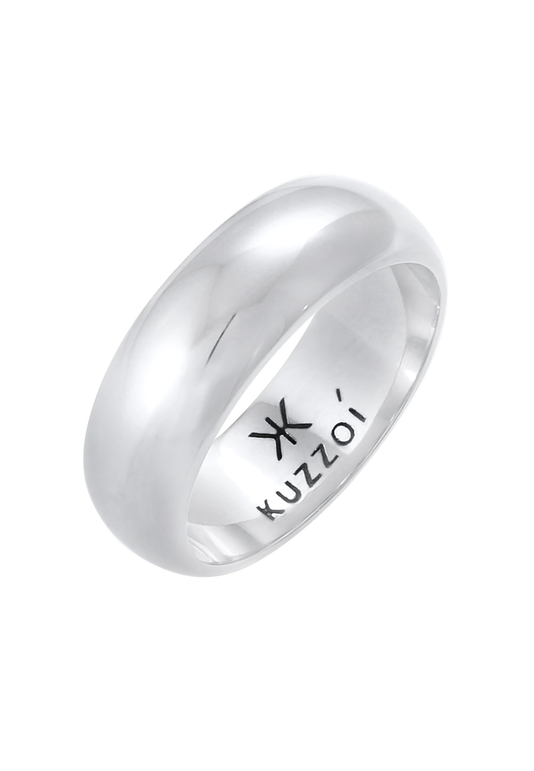 KUZZOI Ring in Zilver: voorkant
