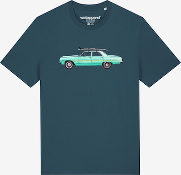 Watapparel Shirt 'Surf Car' in Blue: front