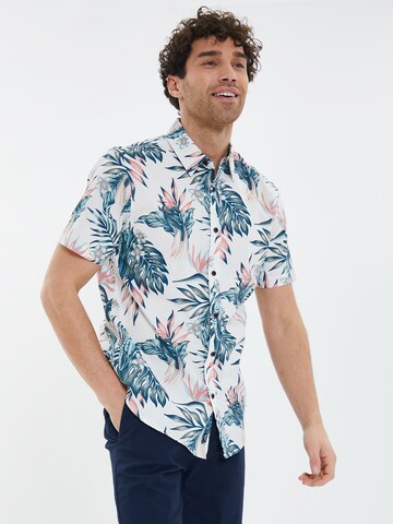 Threadbare Regular Fit Hemd 'Paradise' in Blau: Vorderseite