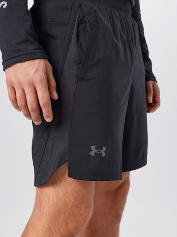 UNDER ARMOUR Normální Sportovní kalhoty 'Launch' – černá