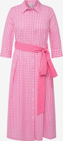 Ulla Popken Shirt Dress in Pink: front