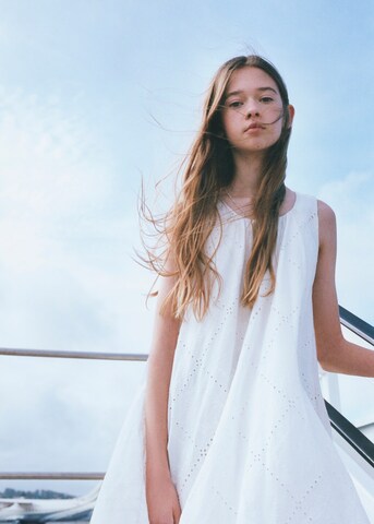 MANGO KIDS Kleid 'Patmos' in Weiß