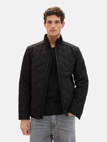 TOM TAILOR Between-season jacket in Black