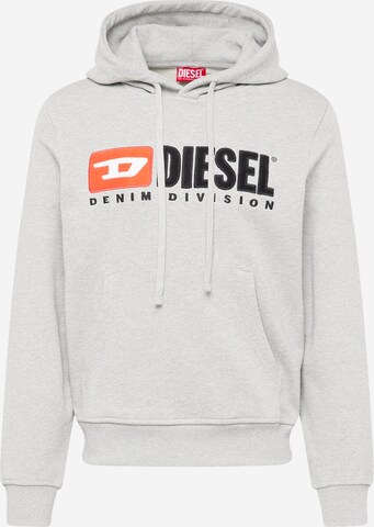 DIESEL Sweatshirt 'Ginn' in Grey: front