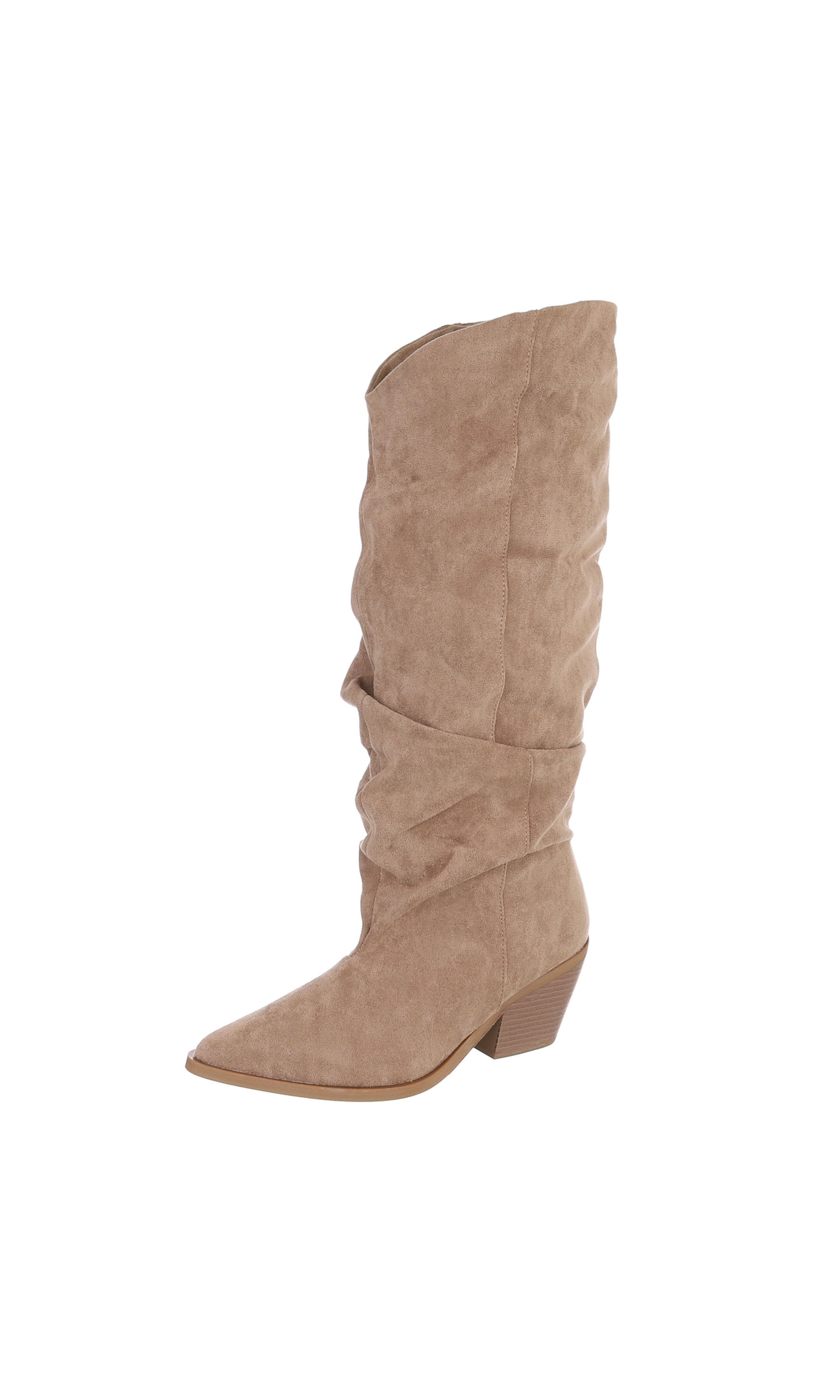 Ital-Design Cowboystiefel in Braun: Vorderseite