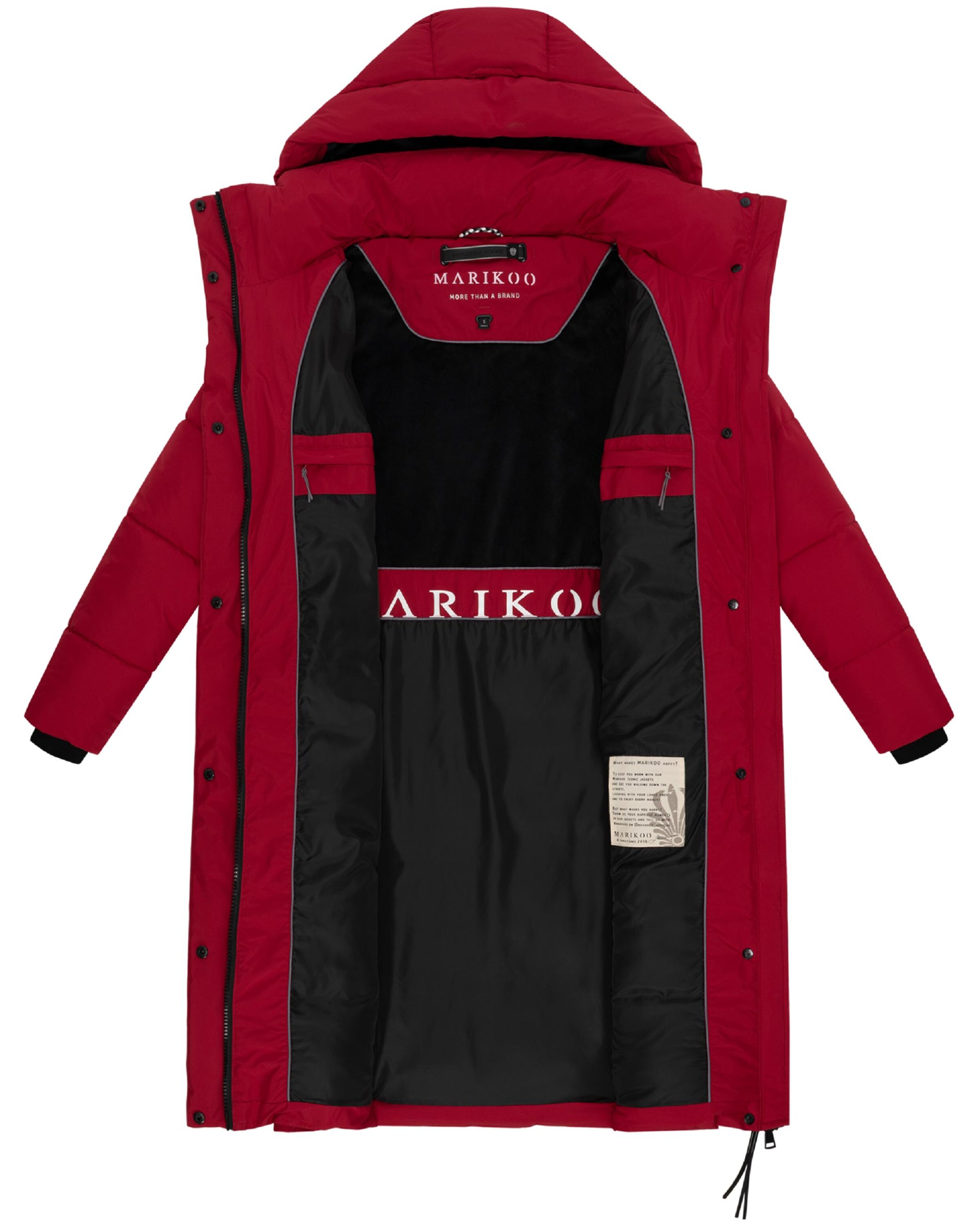 MARIKOO Winter coat 'Chumanii XVI' in Red