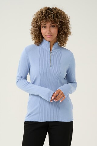 Pull-over 'Dela' Cream en bleu : devant