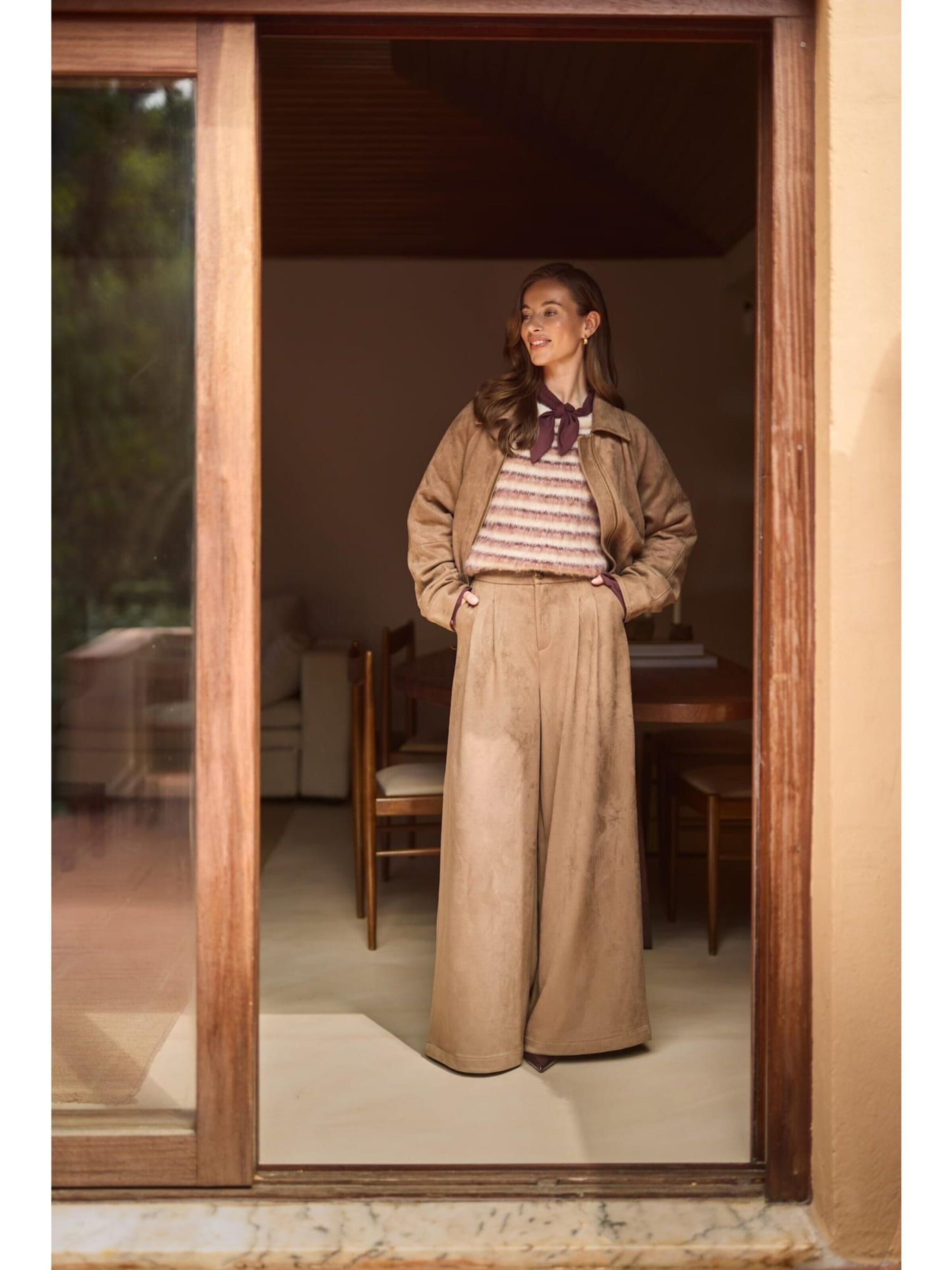 nukus Tussenjas 'Daisey' in Beige