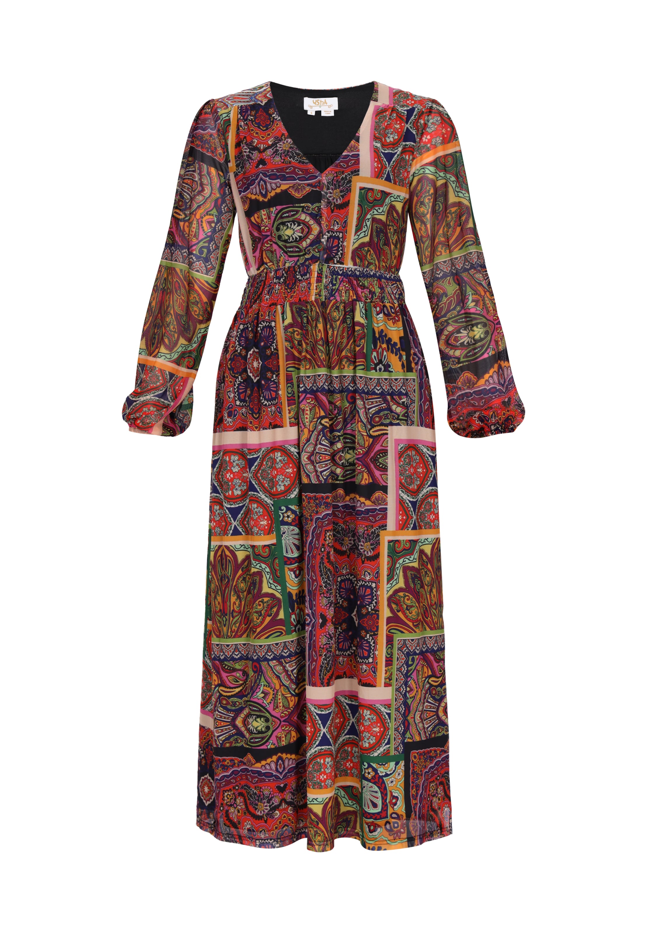 usha FESTIVAL - Vestido em preto: frente