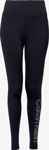 Skinny Pantalon de sport 'Gym' Calvin Klein Sport en noir : devant