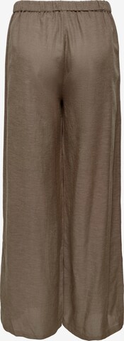 ONLY Szeroka nogawka Spodnie 'VIVA' w kolorze brązowy