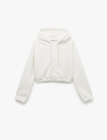 Koton Fleece Jacket in Beige